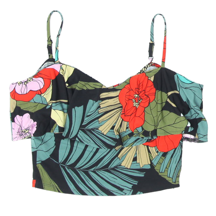 Ladies Guess Strappy Floral Crop Top