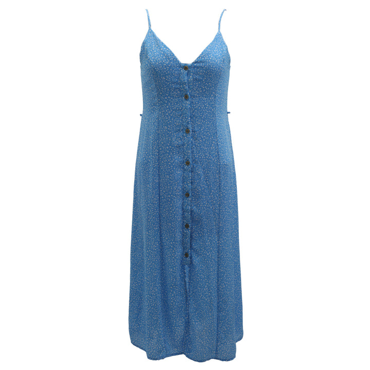 Ladies Sienna Sky Strappy Button Dress