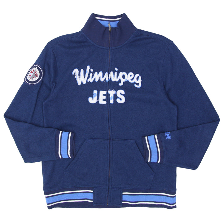 Mens CCM Winnipeg Jets Full Zip Sweater