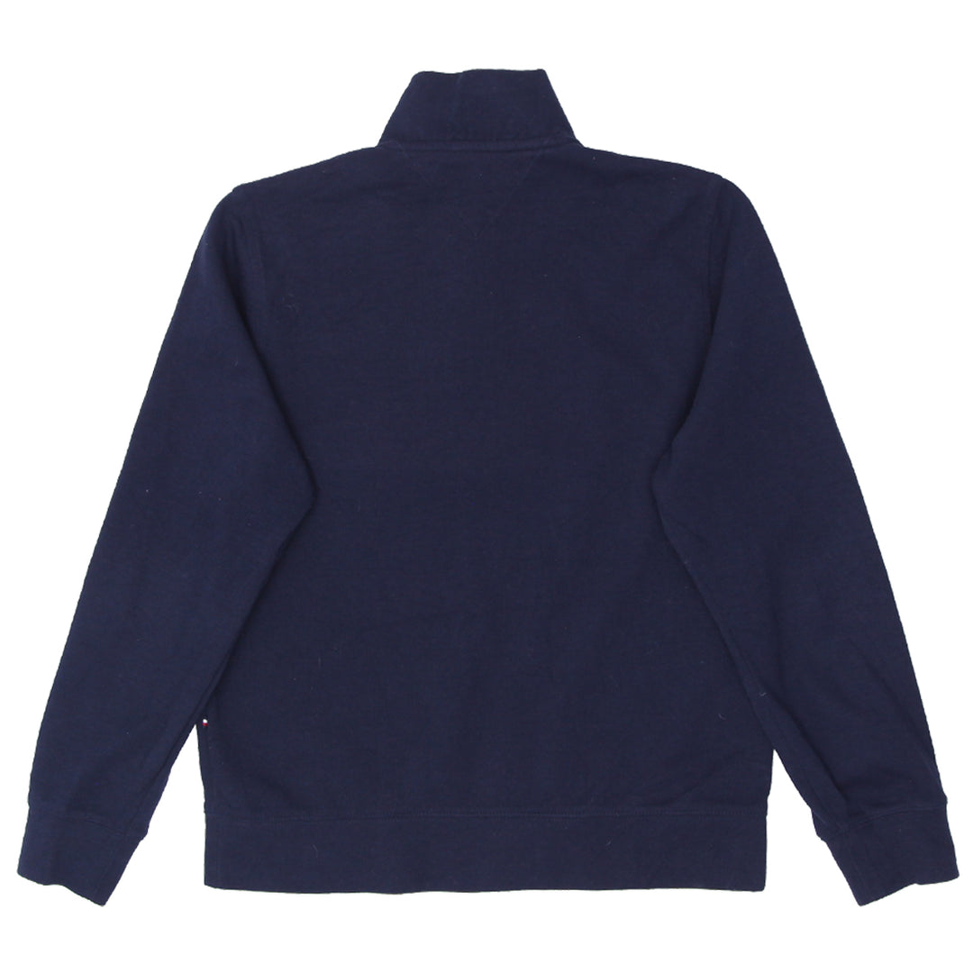 Mens Tommy Hilfiger Quarter Zip Navy Sweatshirt