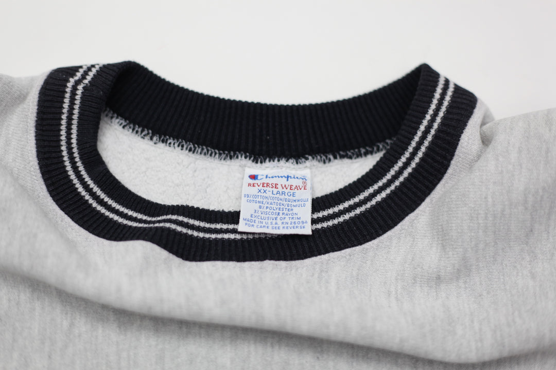 Vintage Champion Reverse Weave Embroidered Crewneck Sweatshirt Made In USA