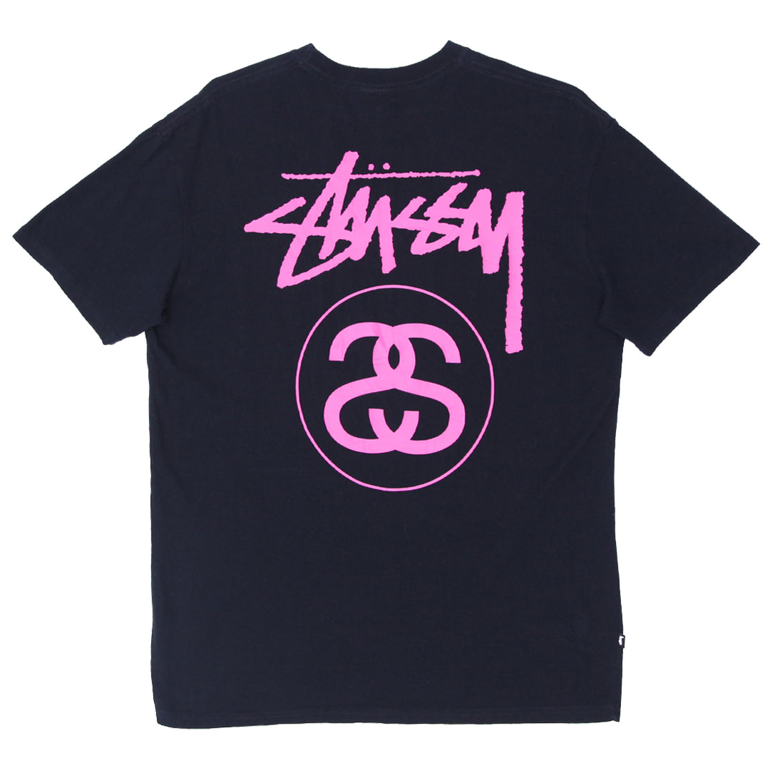 Mens Stussy Black T-Shirt