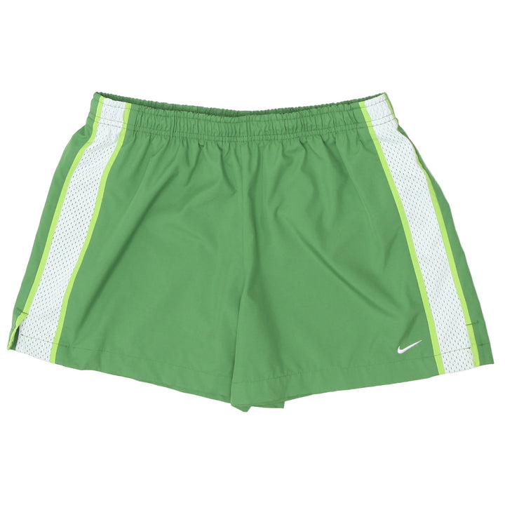 Ladies Nike Swoosh Embroidered White Mesh Shorts