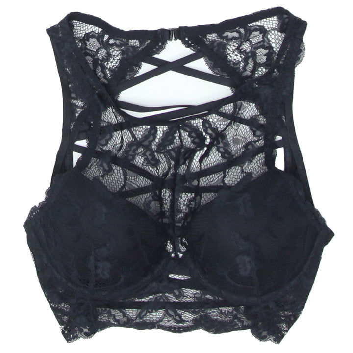 Ladies La Senza Black Lace Bralette