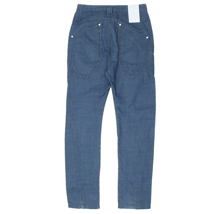 Mens Humor Button Fly Slim Jeans