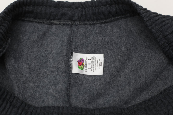 Mens Fruit of The Loom Fleece Gray Sweatpants