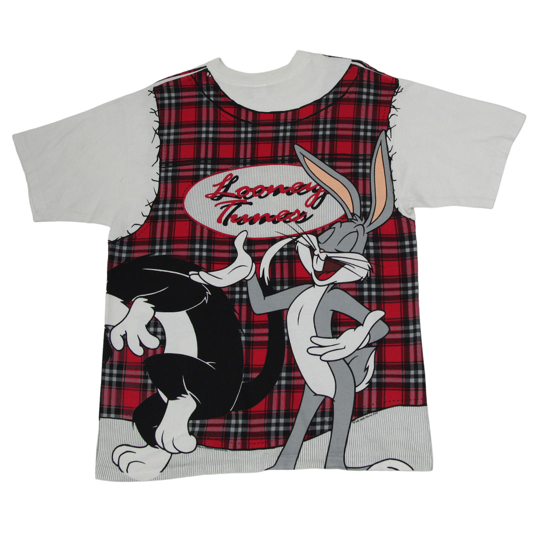 Vintage Looney Tunes All Over Print Wrap Around 1996 T-Shirt