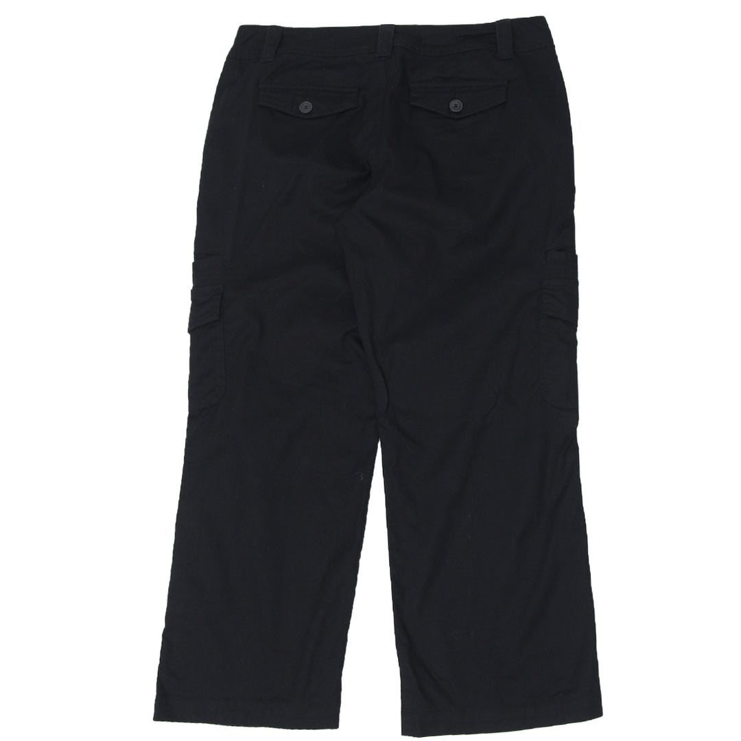 Ladies Roots 73 Black Cargo Crop Pants