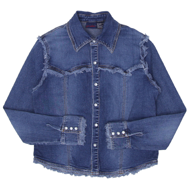 Y2K Denim Pearl Button Jacket