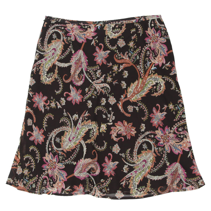 Y2K Paisley Print Midi Skirt