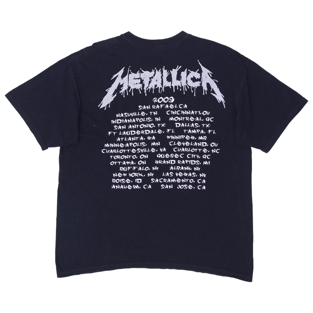 Mens Anvil Metallica World Magnetic Tour T-Shirt Black