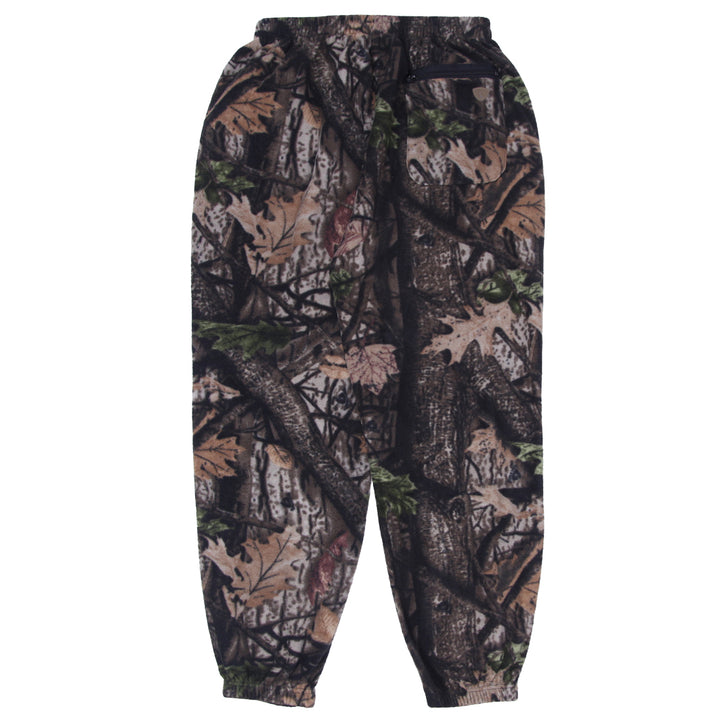 Mens Wood'N Trail Fleece Camo Forest Sweatpants