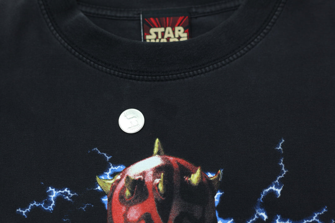 Vintage Star Wars Episode 1 Movie T-Shirt Black XL