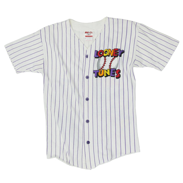 1992 Vintage Novel Teez Looney Tunes Characters Baseball Jersey Youth