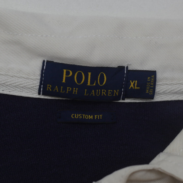 Mens Polo Ralph Lauren Custom Fit  Striped Rugby Shirt