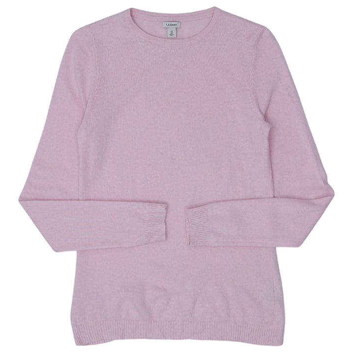 Ladies L.L Bean 100 % Cashmere Sweater Pink