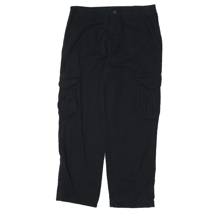 Mens Wrangler Black Cargo Pants