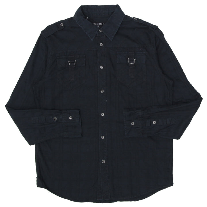 Mens Y2K Affliction Long Sleeve Button Shirt