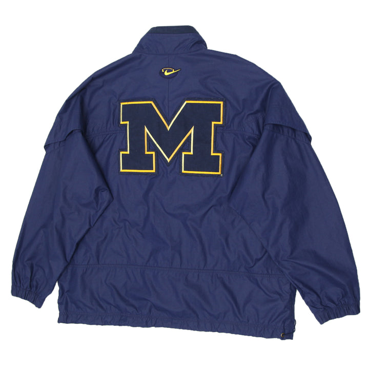 90's Vintage Nike Team Michigan Wolverines Windbreaker Jacket