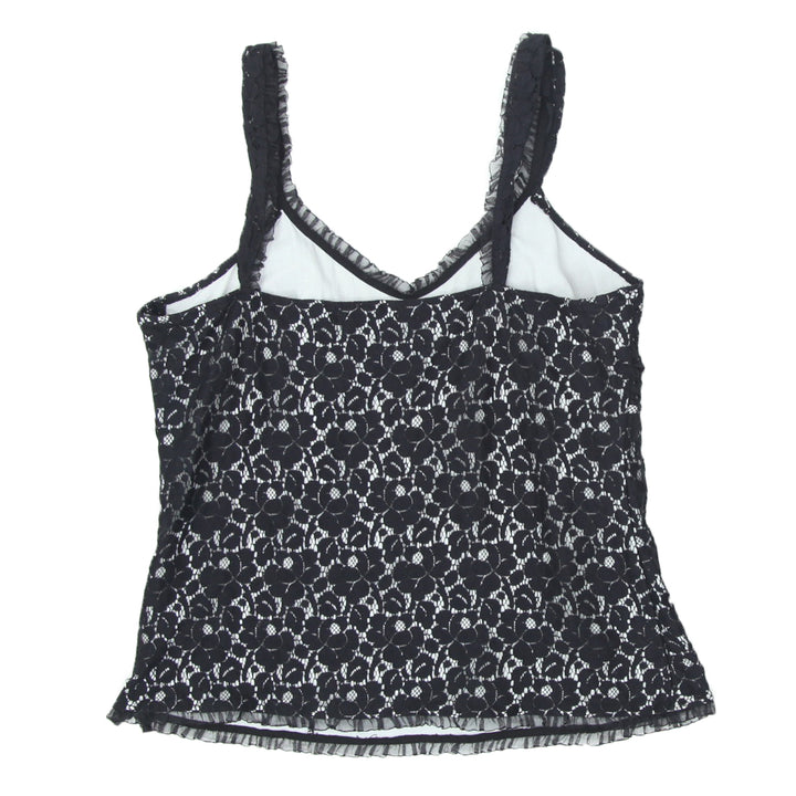 Y2K Strappy Black Lace Top