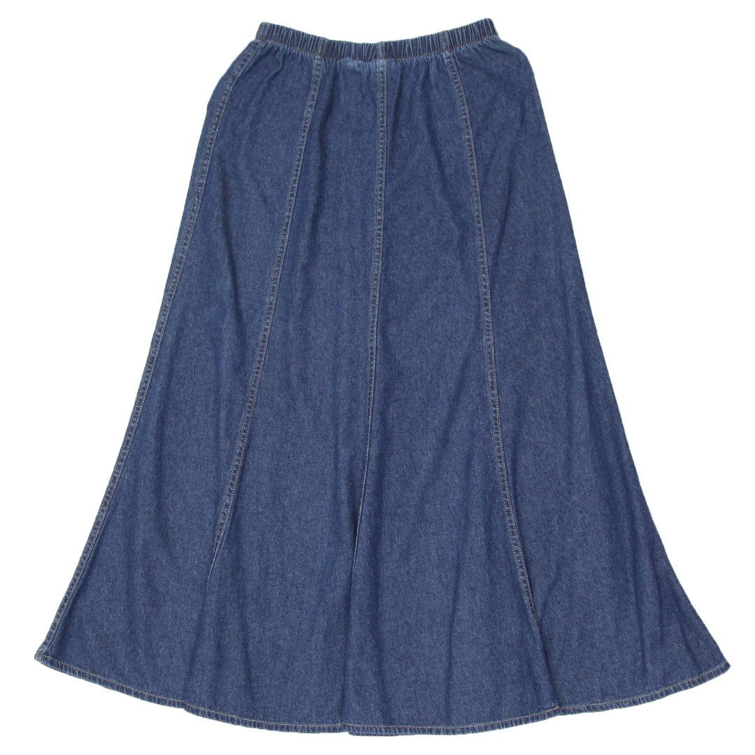 Y2K Denim Long Skirt