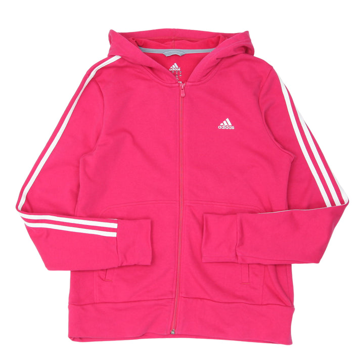 Girls Youth Adidas Full Zip Pink Hoodie