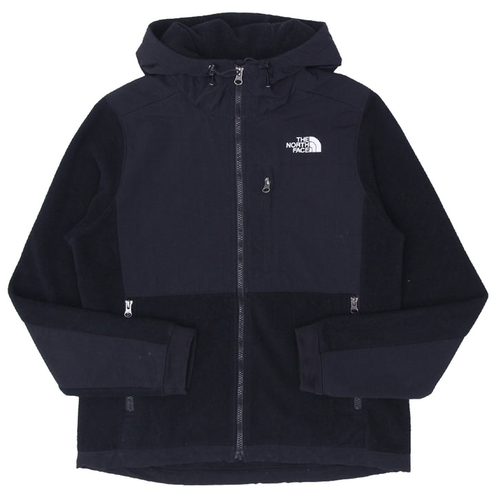 Ladies The North Face Fleece Black Denali Hooded Jacket