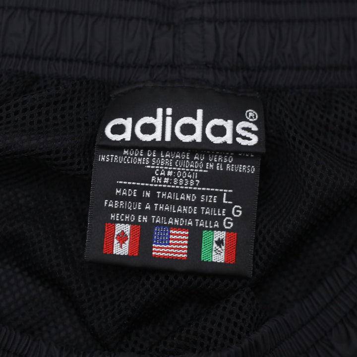 Mens Adidas Black Nylon Tearaway Pants