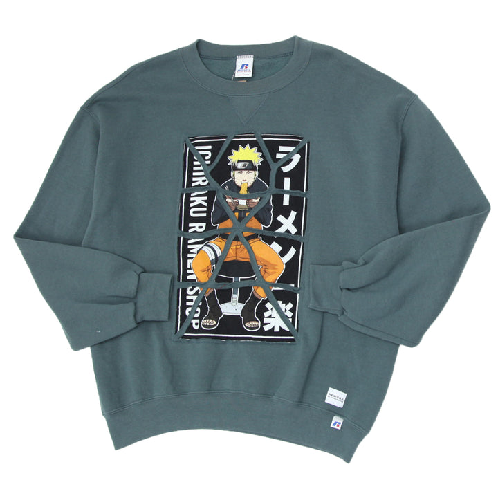 Rework Naruto Patched Crewneck Sweatshirt