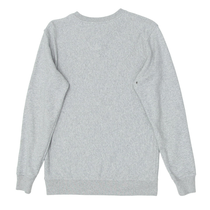Mens Embroidered Stussy Gray Sweatshirt