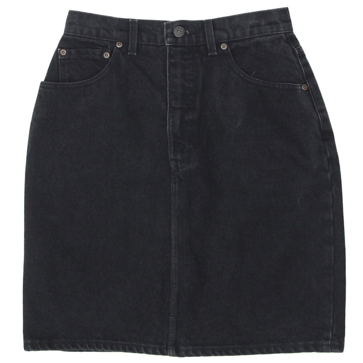 Ladies Levi Strauss 521 Black Denim Skirt