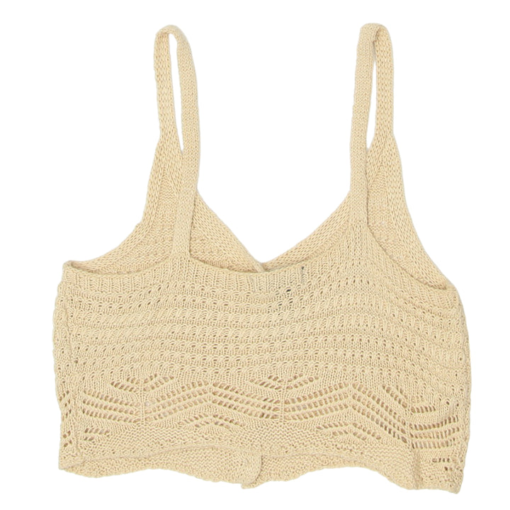 Ladies Streetwear Society Strappy Crochet Crop Top