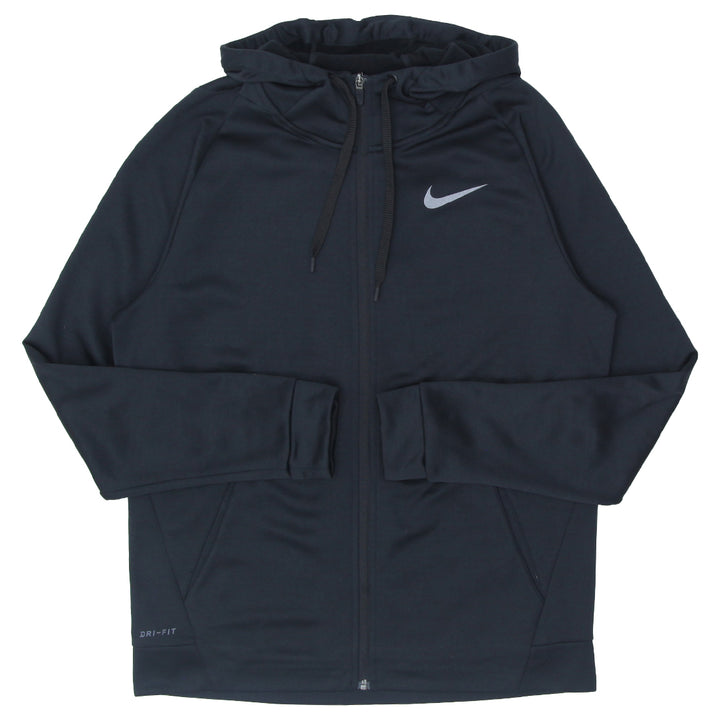 Mens Nike Logo Full Zip Black Pullover kHoodie