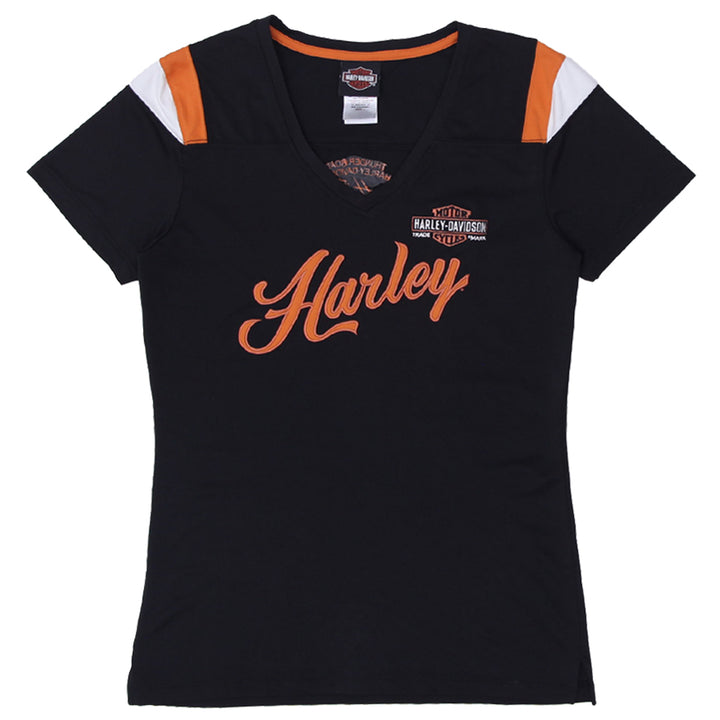 Ladies Harley Davidson Motorcycles V-Neck T-Shirt