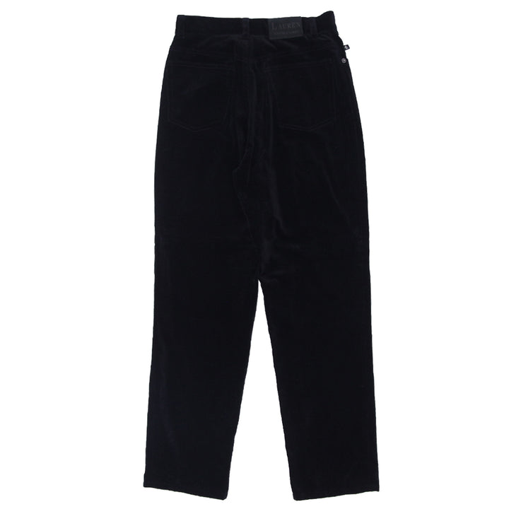 Ladies Ralph Lauren Black Velour Pants