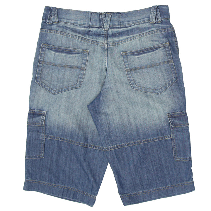 Mens Trait Denim Cargo Shorts