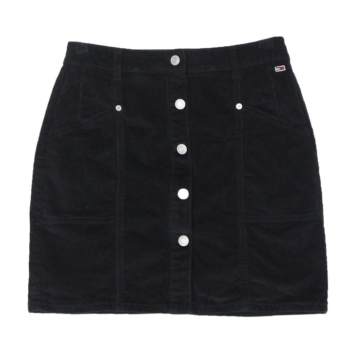 Ladies Tommy Full Button Corduroy Mini Skirt