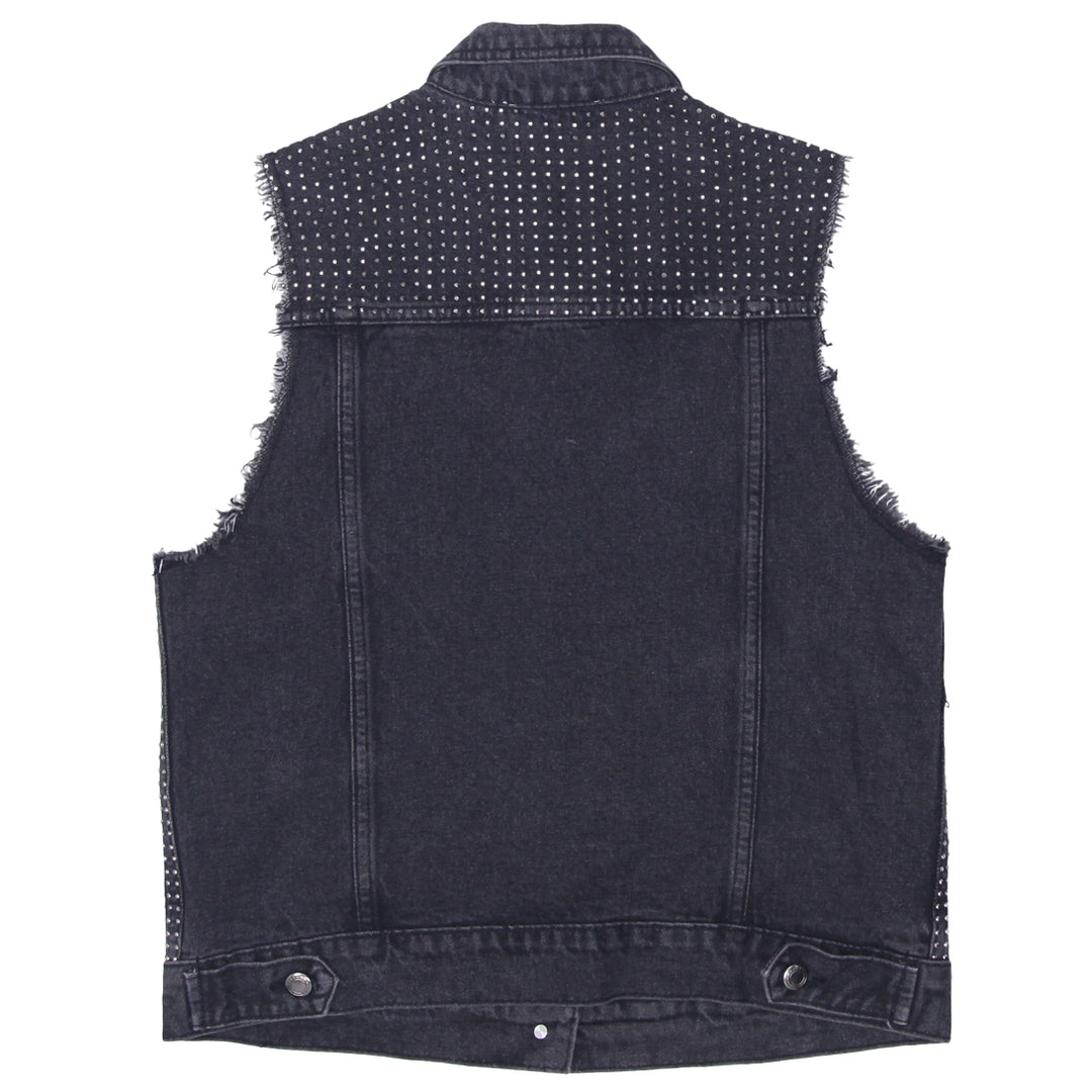 Y2K Bianca Nygard Stud Denim Vest