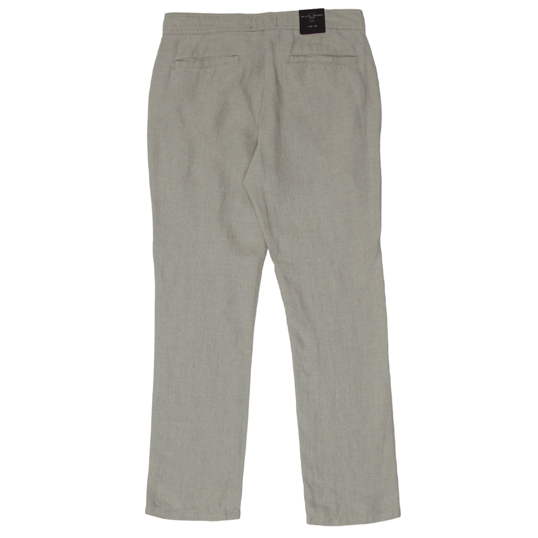 Mens Black Brown Linen Pants