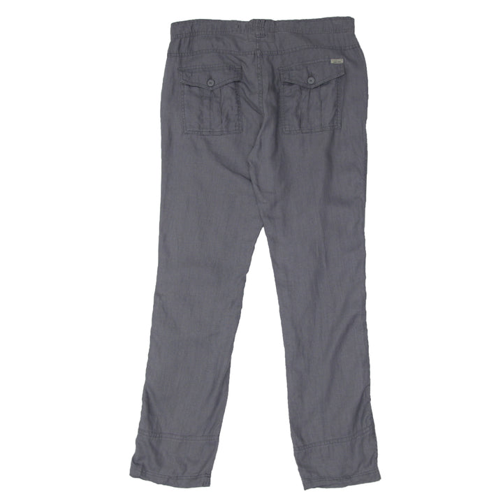 Mens The Point Zero Rolled Up Hem Linen Pants