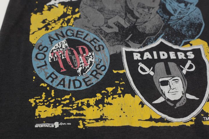 1992 Vintage Los Angeles Raiders T-Shirt Single Stitch Harley L