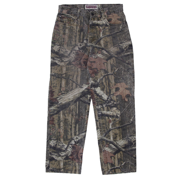 Mens Braided River Forest Camo Pants