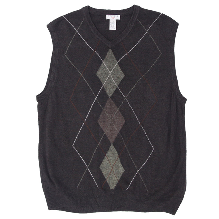 Mens Dockers Argyle V-Neck Sweater Vest