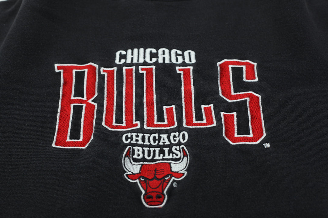 Vintage Logo Athletic Chicago Bulls Embroidered Sweatshirt Made In USA