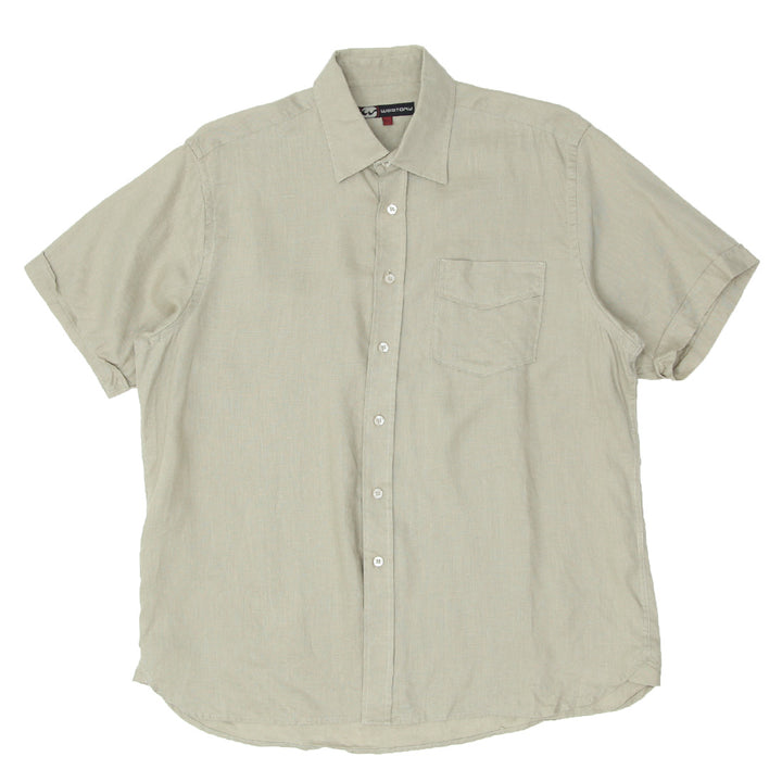 Mens Westory Short Sleeve Linen Shirt