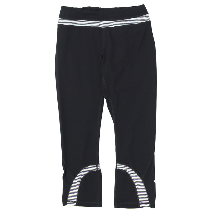 Ladies Lululemon Black & White Crop Leggings