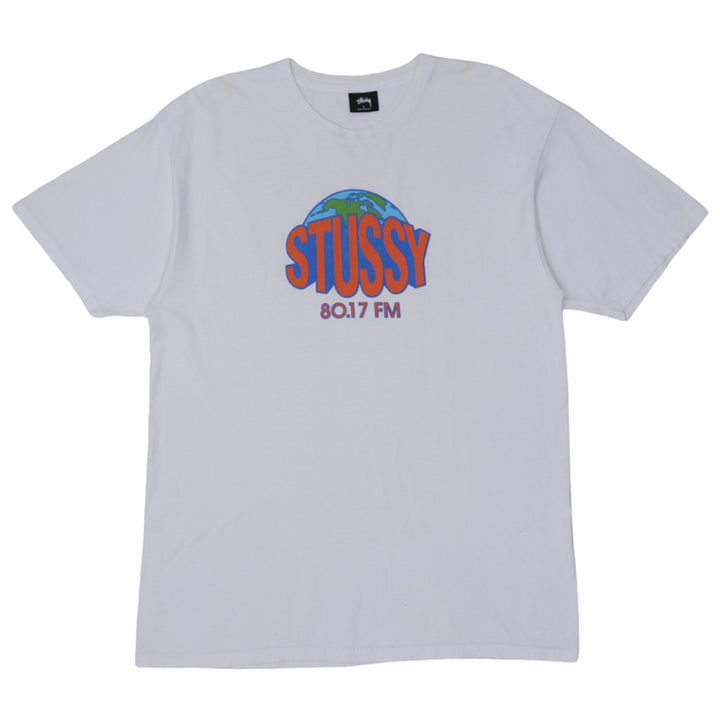 Vintage Stussy Earth  80.17 FM T-Shirt