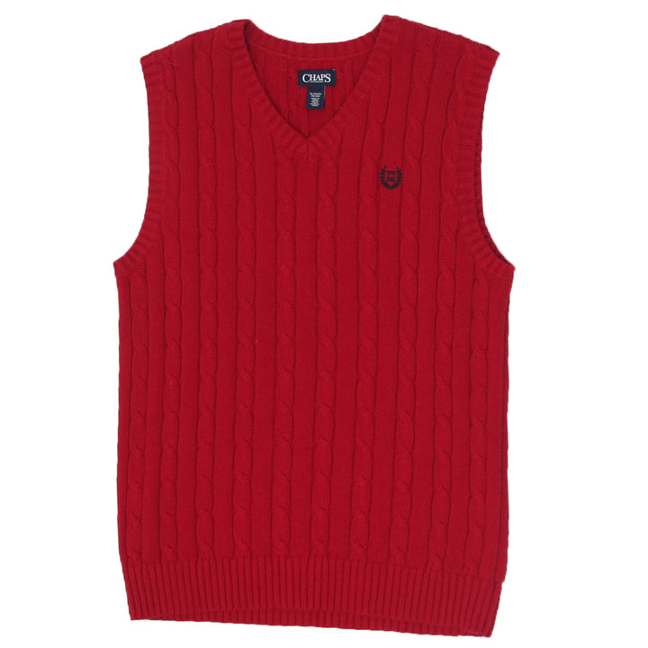 Youth Boys Chaps Cable Knit Sweater Vest