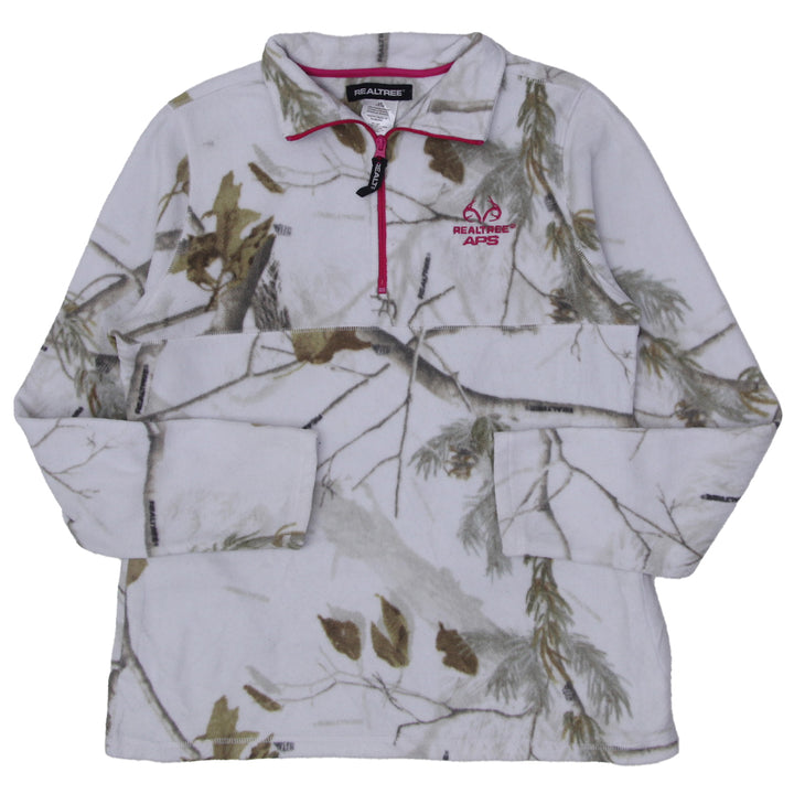 Ladies Realtree Quarter Zip Fleece Pullover