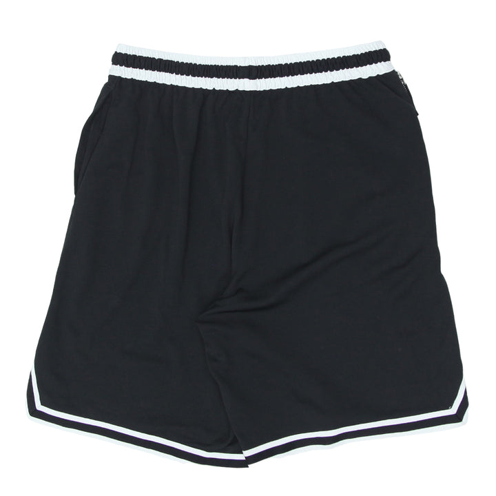 Mens Nike Swoosh Embroidered Black White Shorts